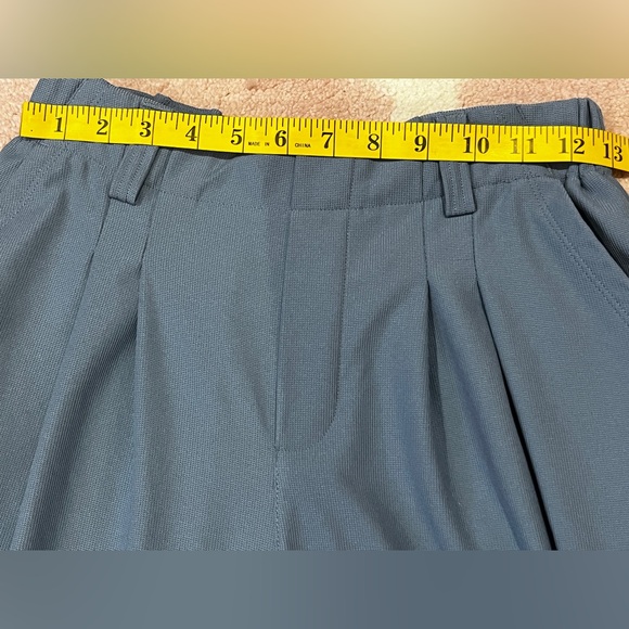 Halara High Waisted Pocket Wide Leg Waffle Work Pants Size S Blue - Picture 6 of 9